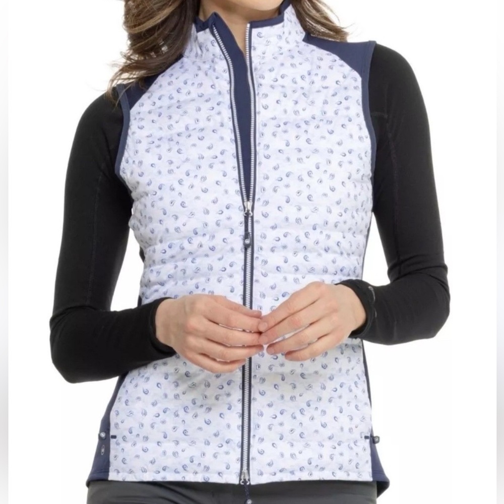 Peter Millar Women's Fuse Elite Tossed Paisley Hybrid Vest